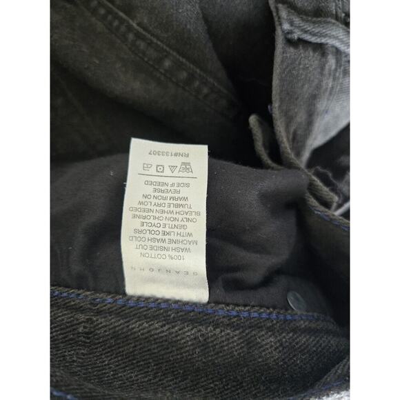 Sean John Mens Y2k 38x32 Black Original Garvey Dark Wash Denim Jeans Loose Baggy - Picture 8 of 11